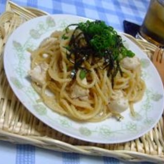 ささみと明太子のパスタ